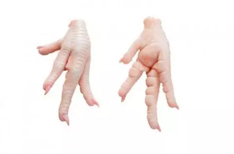 Frozen Processed Chicken Paws